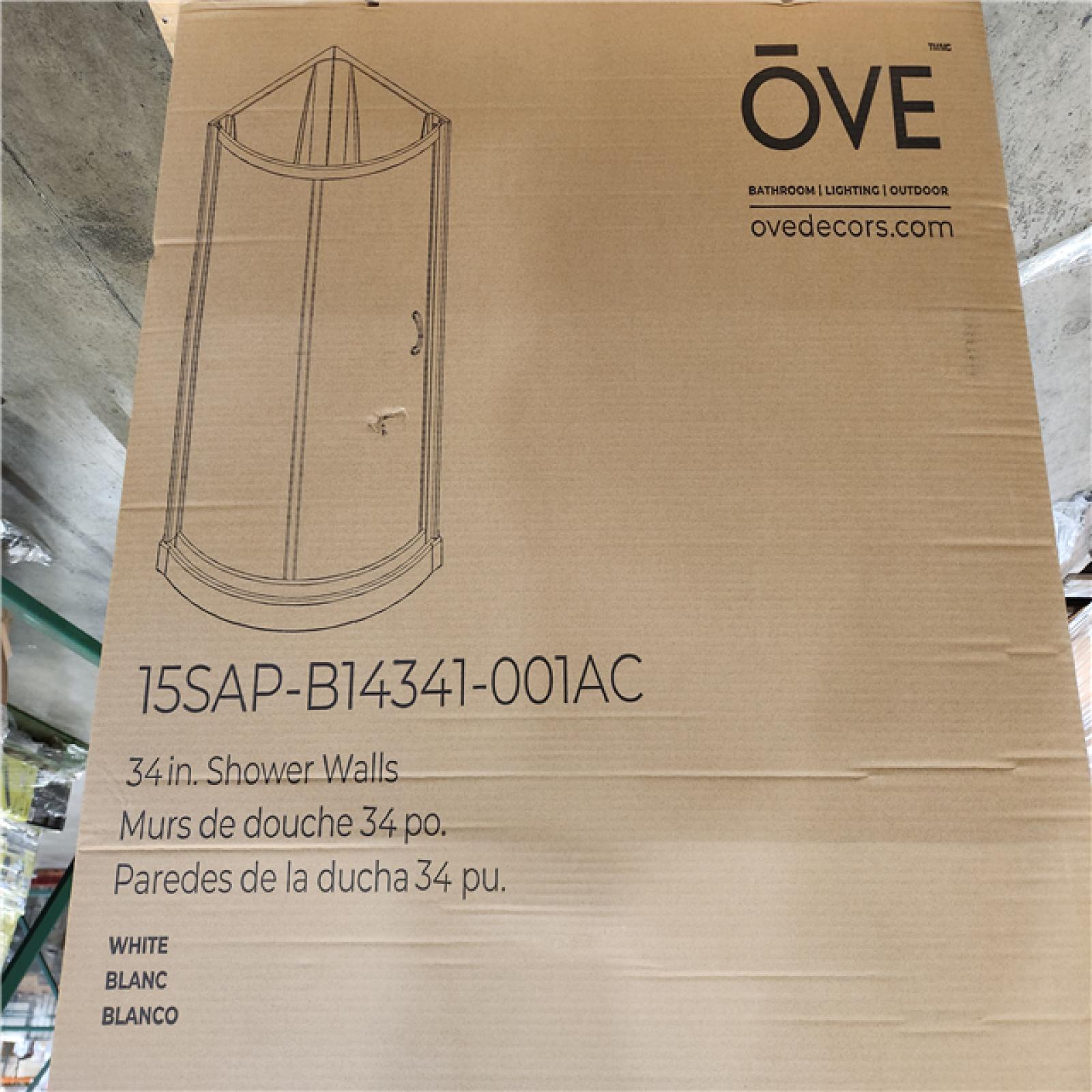 Phoenix Location NEW OVE Decors Breeze 32 in. L x 32 in. W x 76.97 in. H Corner Shower Kit with Clear Framed Sliding Door in Black and Shower Pan