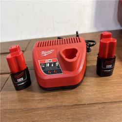 California AS-IS Milwaukee M12 Force Logic Press Tool Kit  Includes (2) Batteries  Charger and Hard Case
