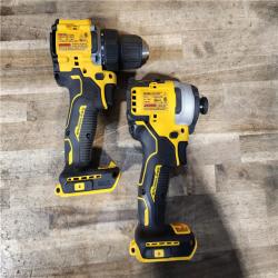 HOUSTON LOCATION - AS-IS Dewalt DCK225D2 20V MAX ATOMIC Brushless Compact Lithium-Ion 1/2 in. Cordless Drill Driver and 1/4 in. Impact Driver Combo Kit with 2 Batteries 2 Ah
