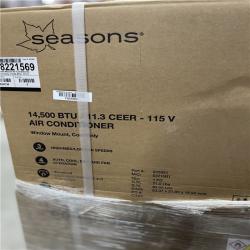 DALLAS LOCATION- NEW!- Seasons 14 500 BTU 115 V Window Cool-Only Air Conditioner PALLET (6 UNITS)