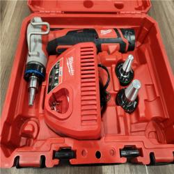 AS-IS Milwaukee M12 12-Volt Lithium-Ion Cordless PEX Expansion Tool Kit with (2) 1.5 Ah Batteries, (3) Expansion Heads and Hard Case
