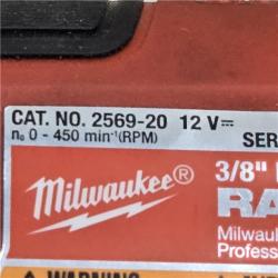 AS-IS Milwaukee 2569-20 12V Cordless 3/8  Extended Reach High Speed Ratchet (Tool Only)
