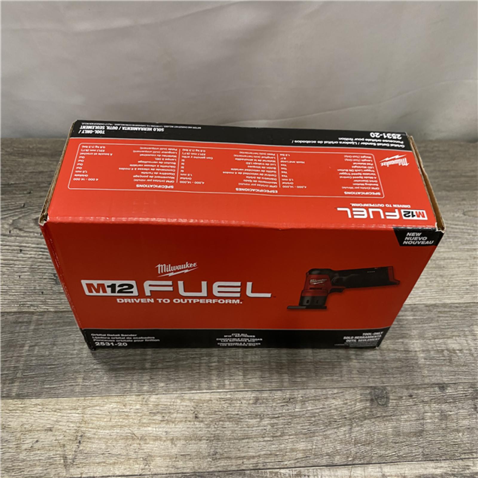 NEW - Milwaukee FUEL 12-Volt Lithium-Ion Brushless Cordless Orbital Detail Sander (Tool-Only)