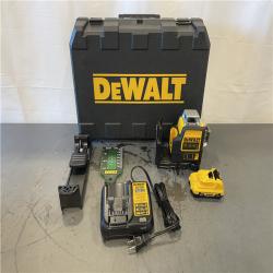 AS-IS - DeWalt 12V MAX Lithium-Ion 100 Ft. Green Self-Leveling 3-Beam 360 Degree Laser Level Kit