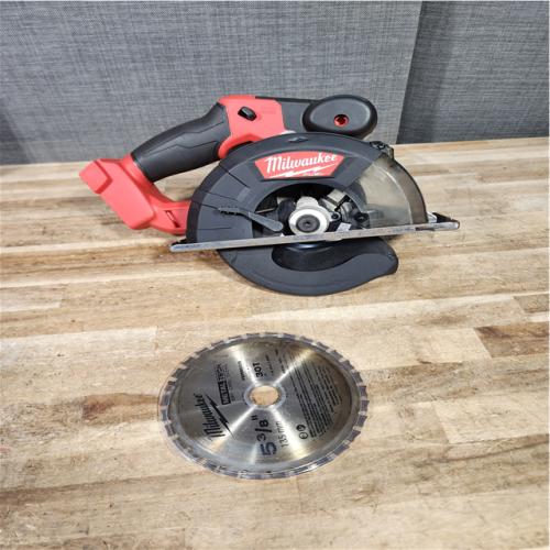 Houston Location AS-IS Milwaukee FUEL 18V Lithium-Ion Brushless Cordless Metal Cutting 5-3/8 in. Circular Saw (Tool-Only)