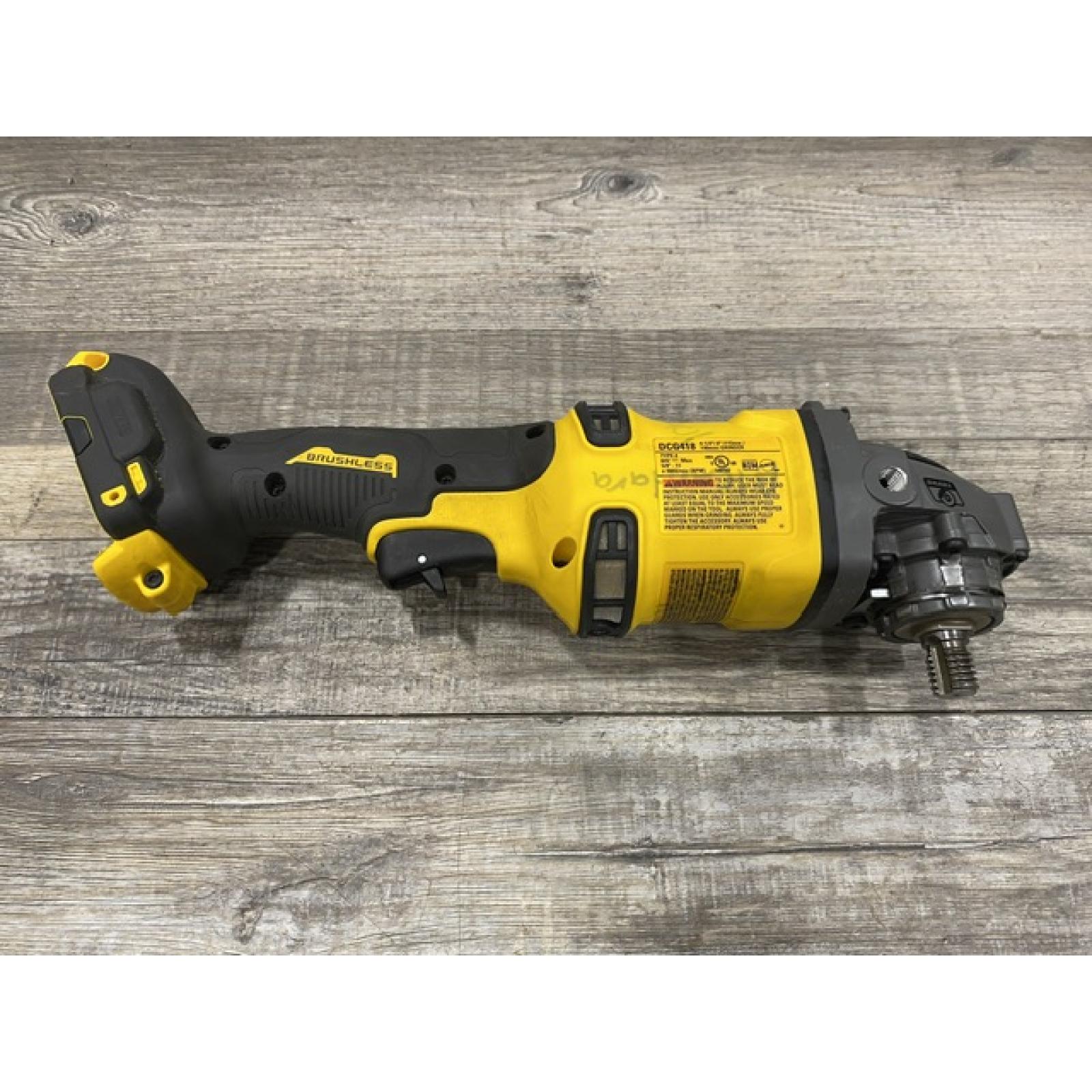 AS-IS DEWALT 60V MAX Cordless Brushless 4.5 in. to 6 in. Small Angle Grinder with Kickback Brake (Tool Only)