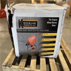 DALLAS LOCATION - KUSHLAN 3.5 cu. ft. 1/2 HP 120-Volt Motor Direct Drive Cement Mixer