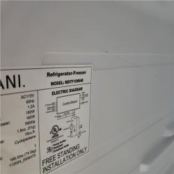 California AS-IS Vissani 18 Cu. Ft. Top Freezer Refrigerator