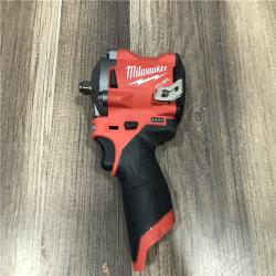 AS-IS M12 FUEL 12V Lithium-Ion Brushless Cordless Stubby 3/8 in. Impact Wrench (Tool-Only)