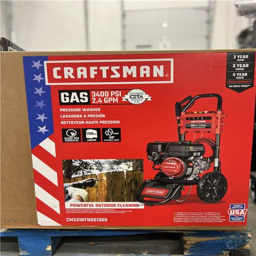NEW! - CRAFTSMAN Craftsman (49-State) 3400 PSI 2.4-Gallons Cold Water Gas Pressure Washer