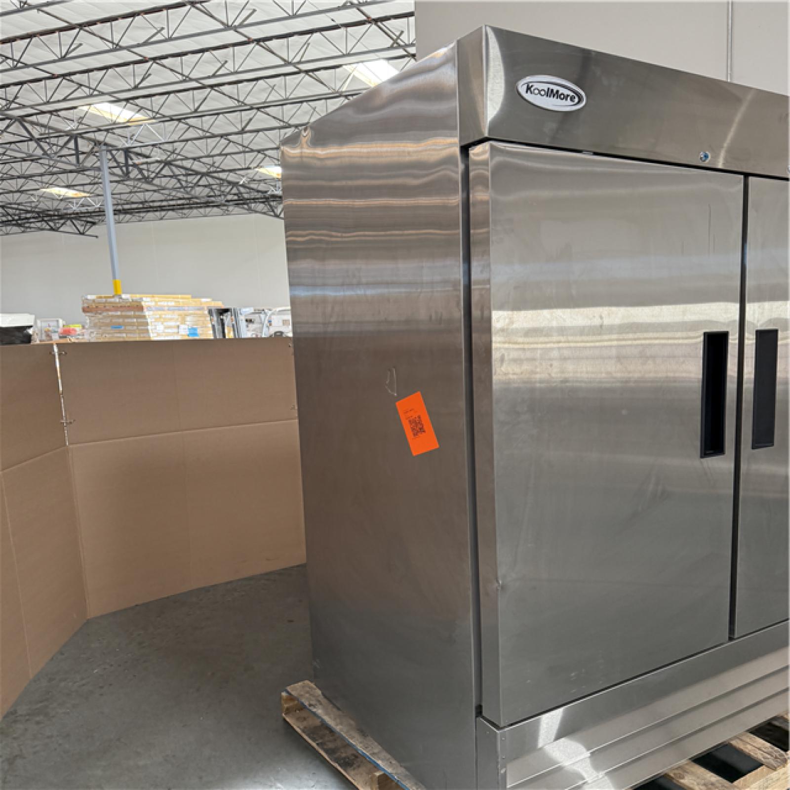 California AS-IS Koolmore 47 cu. ft. Commercial 2 Solid Door Refrigerator in Stainless Steel