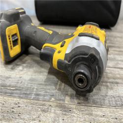 AS-IS DEWALT ATOMIC 20V MAX Lithium-Ion Cordless 1/4 in. Brushless Impact Driver Kit