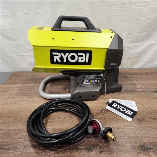 AS-IS RYOBI ONE+ 18V Cordless Hybrid Forced Air Propane Heater (Tool-Only)