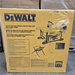 NEW! DEWALT 15 Amp Corded 8-1/4 in. Compact Jobsite Tablesaw with Compact Table Saw Stand