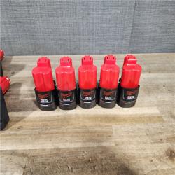 HOUSTON LOCATION - AS-IS MILWAUKEE BATTERY PACK QTY - 15