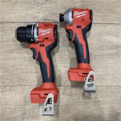 AS-IS Milwaukee 18V Lithium-Ion Brushless Cordless Compact Drill/Impact Combo Kit