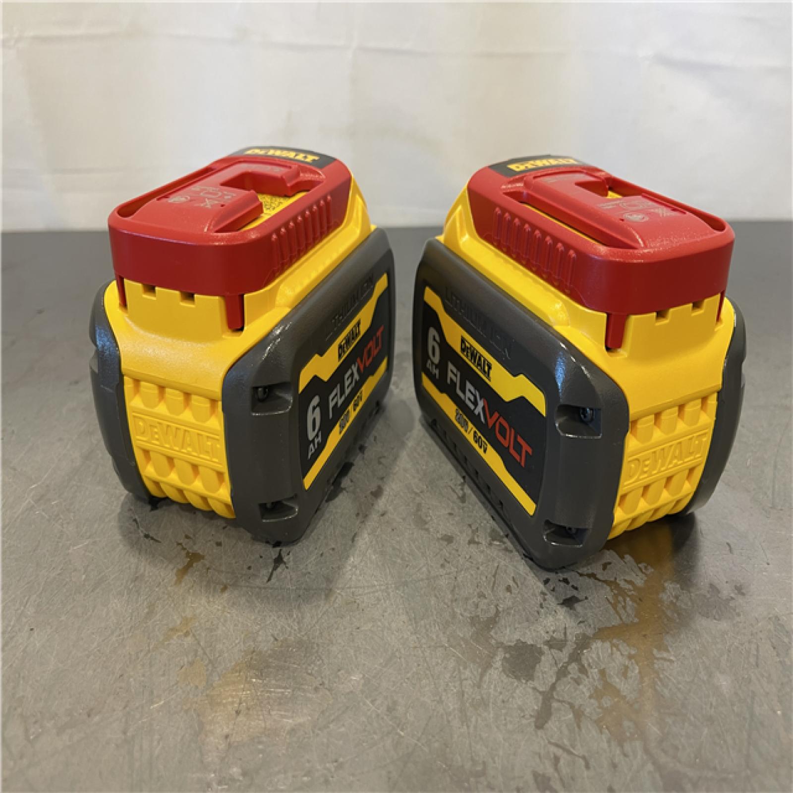 AS-IS - DEWALT FLEXVOLT 20-Volt/60-Volt MAX Lithium-Ion 6.0Ah Battery Pack (2-Pack)
