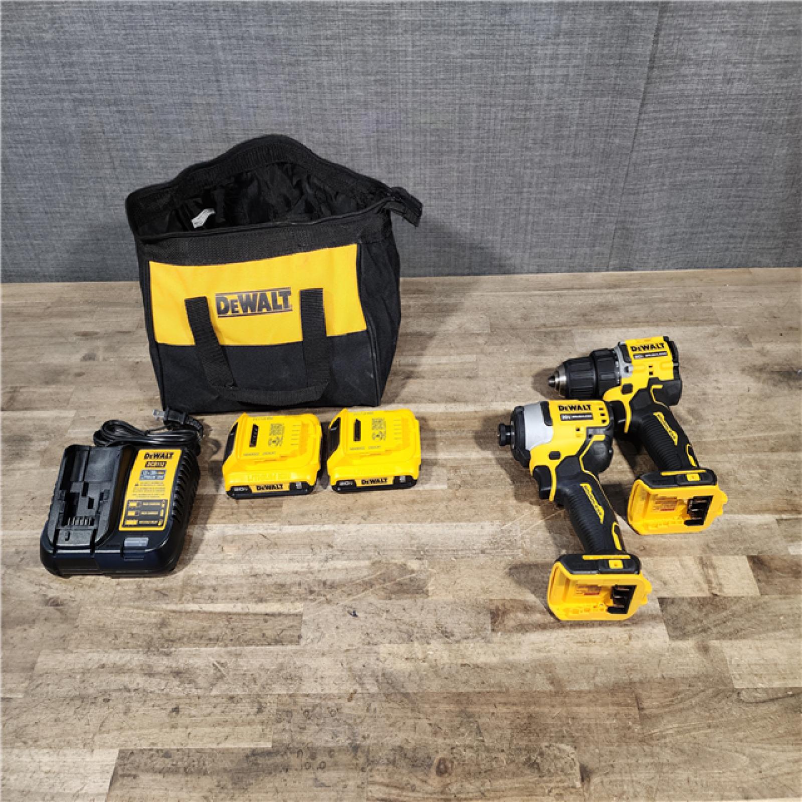 HOUSTON LOCATION - AS-IS DEWALT ATOMIC 20-Volt MAX Lithium-Ion Cordless Combo Kit