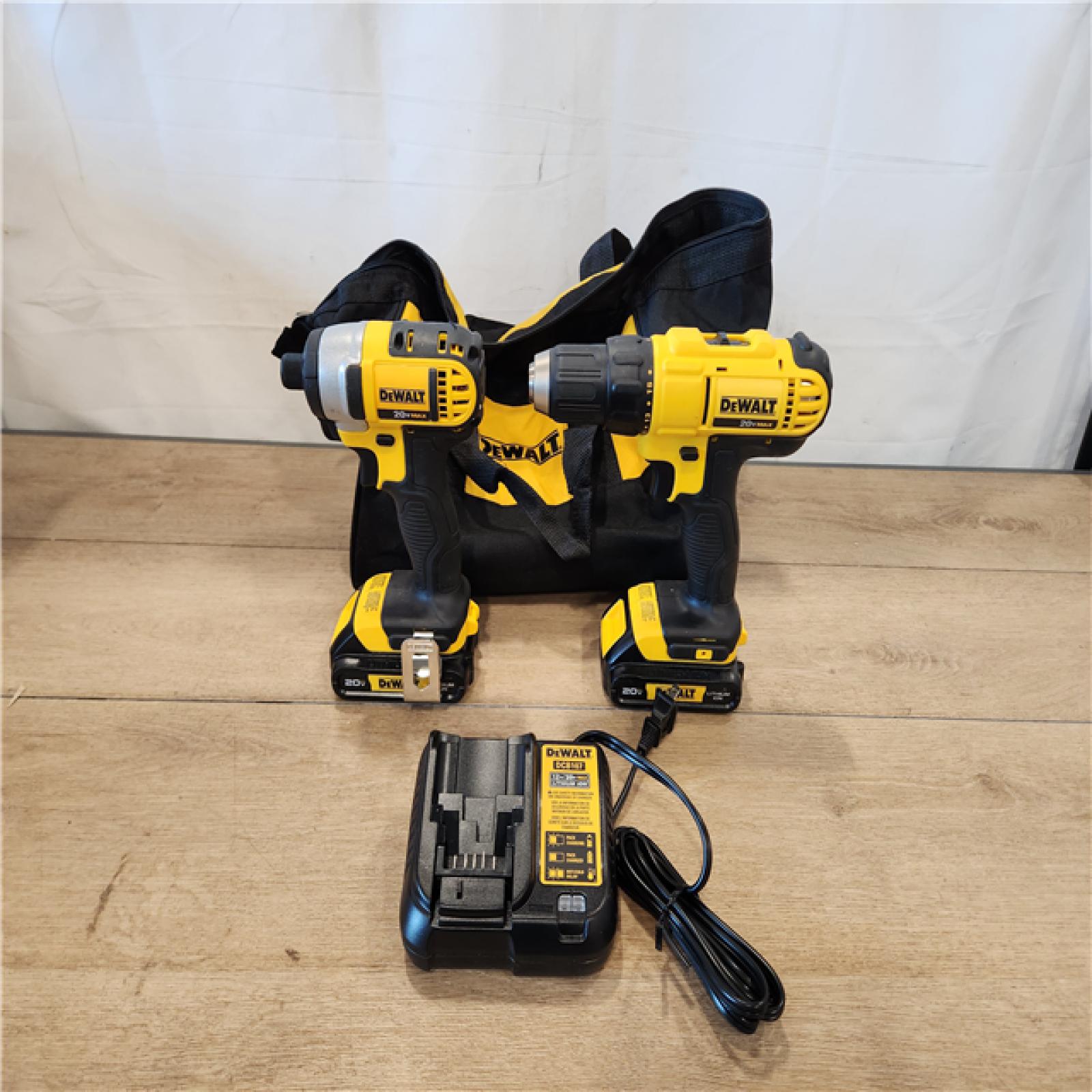 AS-IS- DEWALT 20V MAX Cordless Drill/Impact 2 Tool Combo Kit