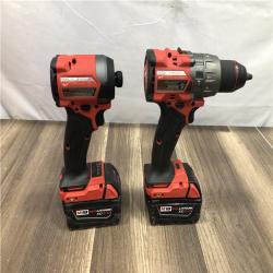 AS-IS Milwaukee  FUEL 18V Lithium-Ion Brushless Cordless Hammer Drill and Impact Driver Combo Kit