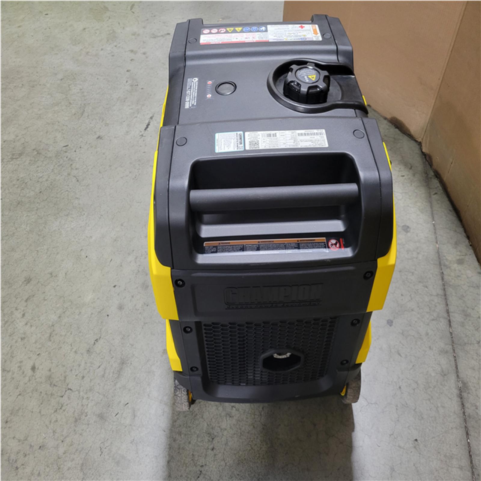 CALIFORNIA AS-IS CHAMPION 6500-WATT RECOIL START GASOLINE AND PROPANE POWERED DUAL FUEL INVERTER PORTABLE GENERATOR