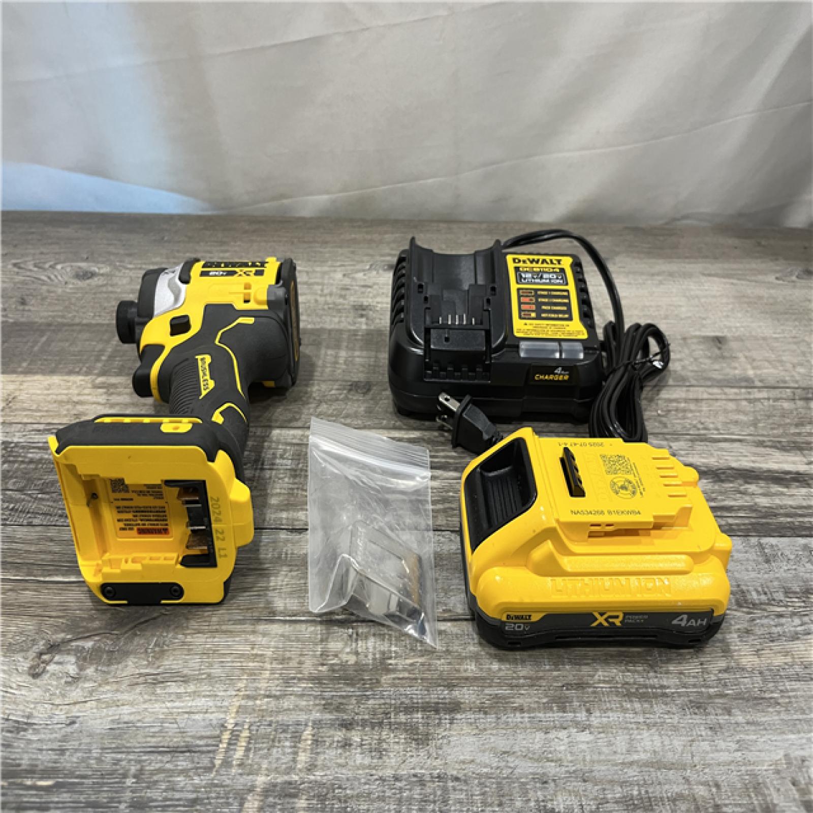 AS-IS DEWALT 20V MAX XR Lithium-Ion Brushless Cordless 3-Speed High Torque 1/4 in. Impact Driver Kit
