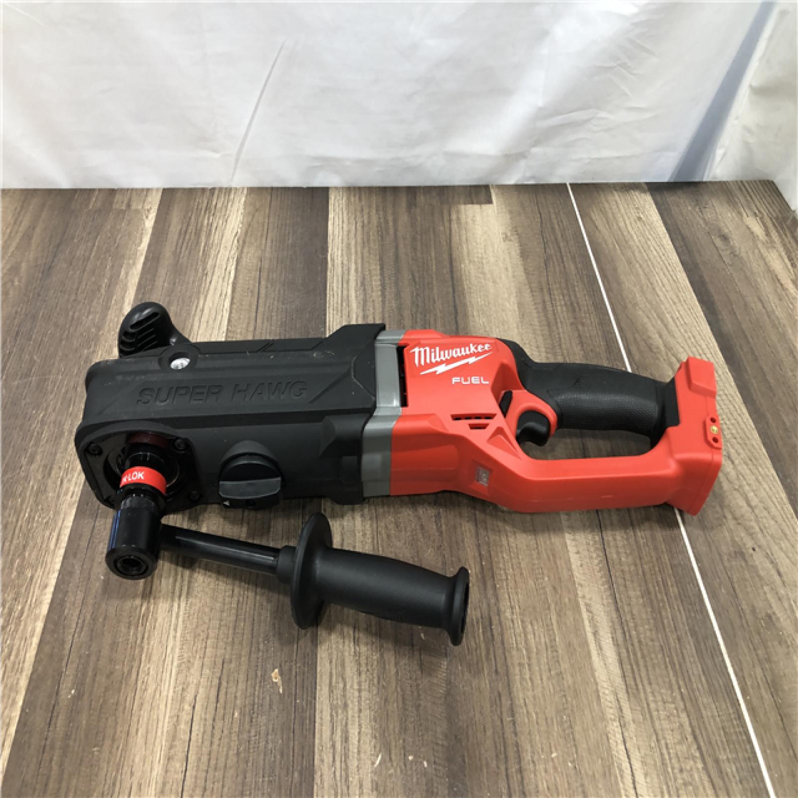 AS-IS Milwaukee FUEL 18V Lithium-Ion Brushless Cordless GEN 2 SUPER HAWG 7/16 in. Right Angle Drill (Tool-Only)