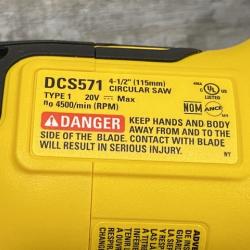 AS-IS DEWALT ATOMIC 20V MAX Cordless Brushless 4-1/2 in. Circular Saw (Tool Only)