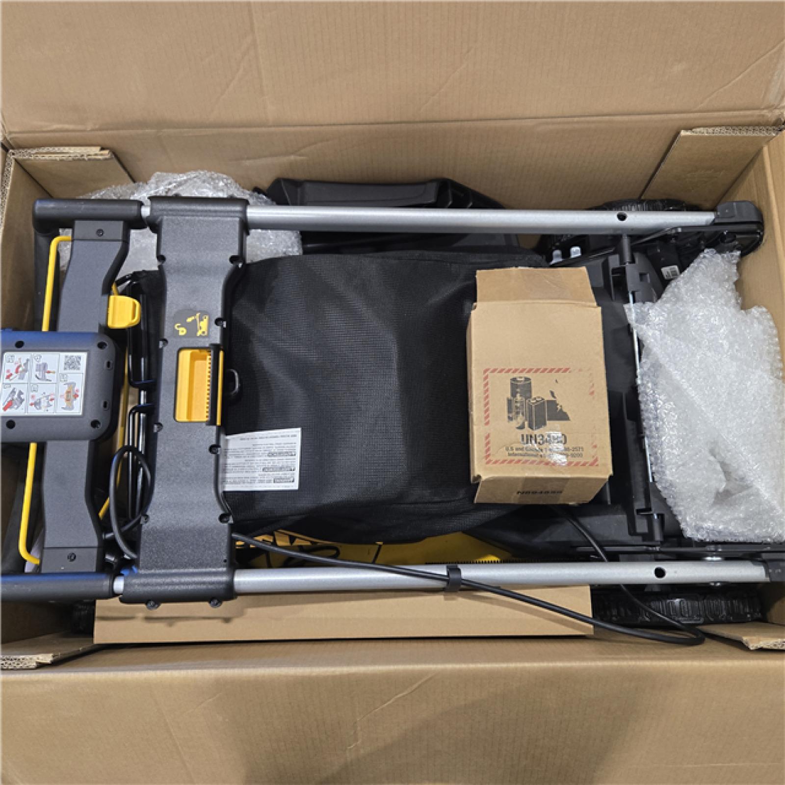 AS-IS DeWalt 2X20V MAX DCMWP234U2 21 in. 20 V Battery Lawn Mower Kit (Battery & Charger)