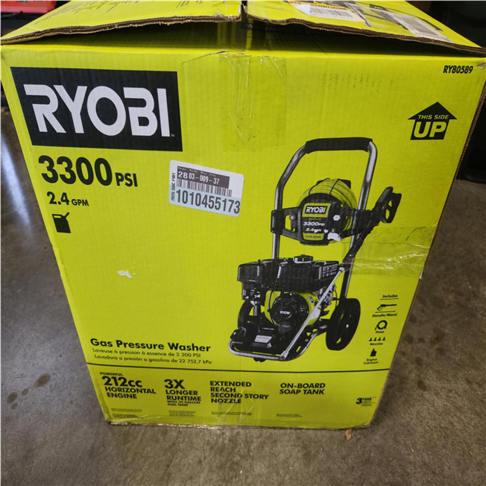 Phoenix NEW RYOBI 3300 PSI 2.4 GPM Cold Water Gas Pressure Washer with 212cc Engine