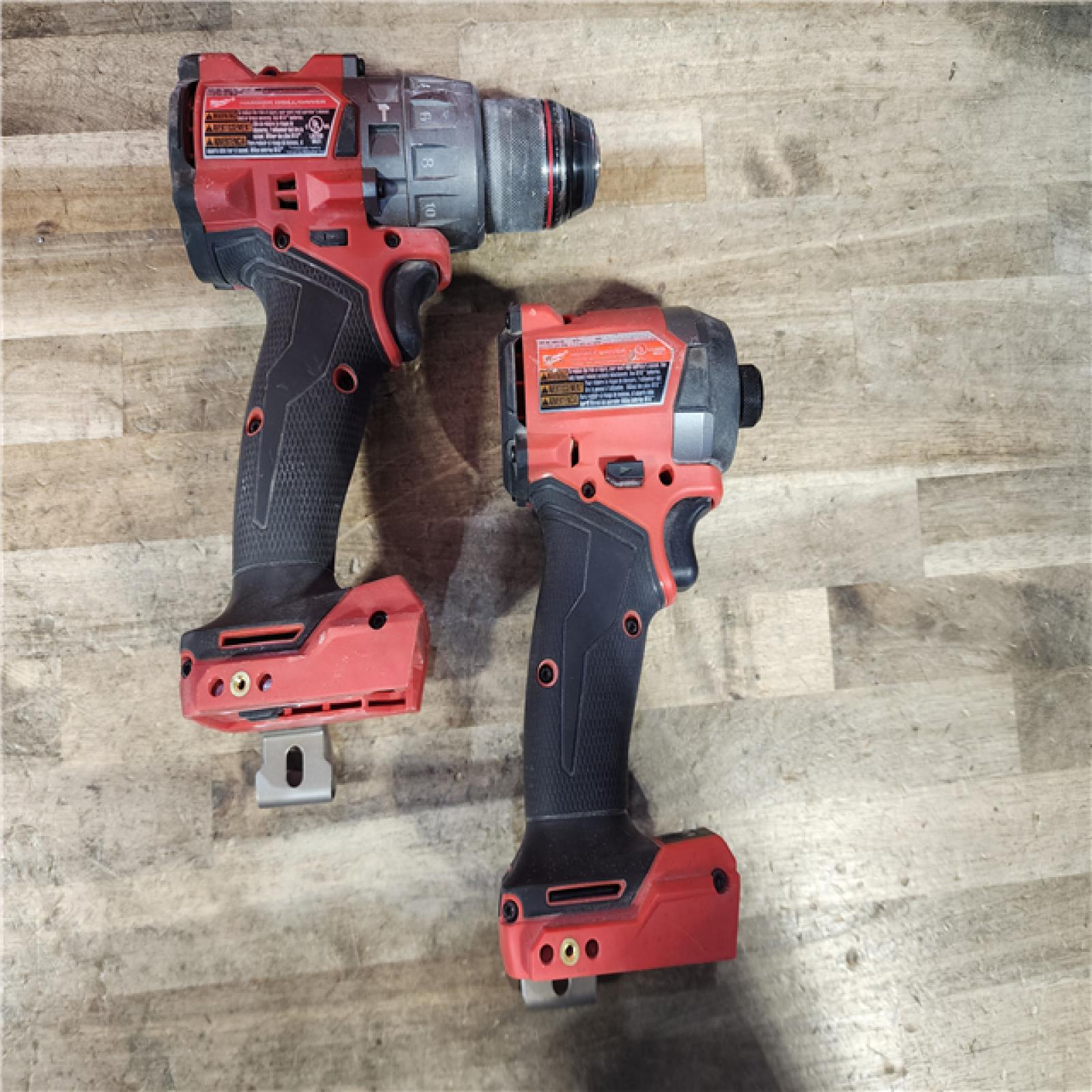 HOUSTON LOCATION - AS-IS Milwaukee FUEL 18V Lithium-Ion Brushless Cordless Hammer Drill and Impact Driver Combo Kit