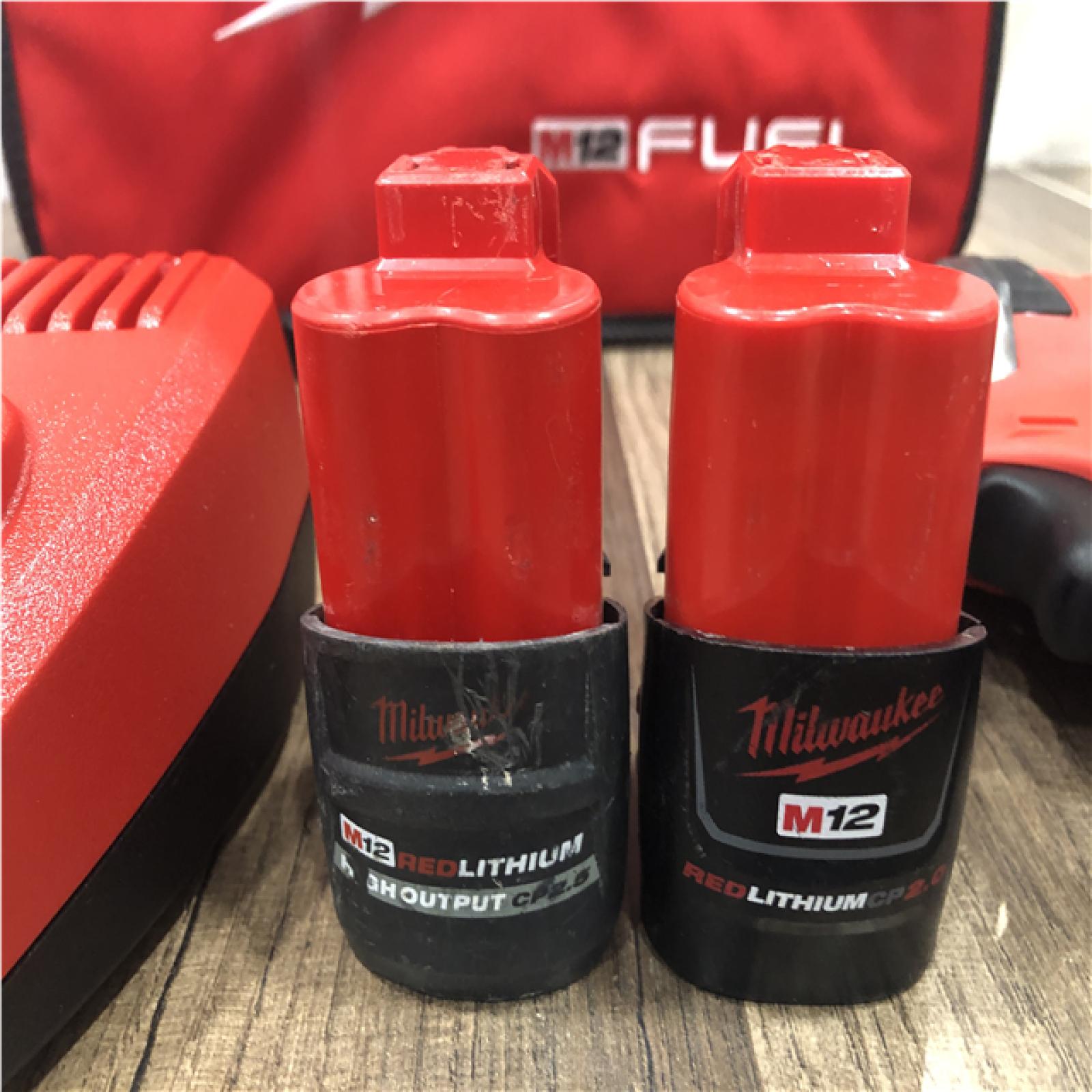 AS-IS Milwaukee FUEL SURGE 12V Lithium-Ion Brushless Cordless 1/4 in. Hex Impact Driver Compact Kit