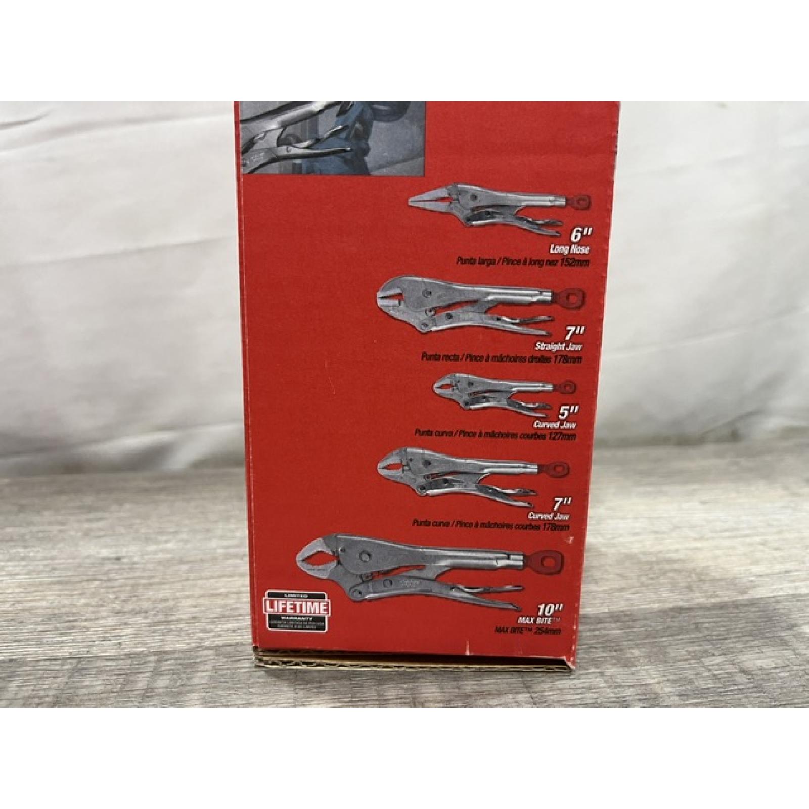 NEW - Milwaukee Torque Lock Locking Pliers Kit (5-Piece)