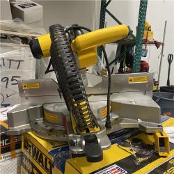 Dallas Location - As-Is DEWALT 15 Amp Corded 12 in. Double Bevel Sliding Compound Miter Saw