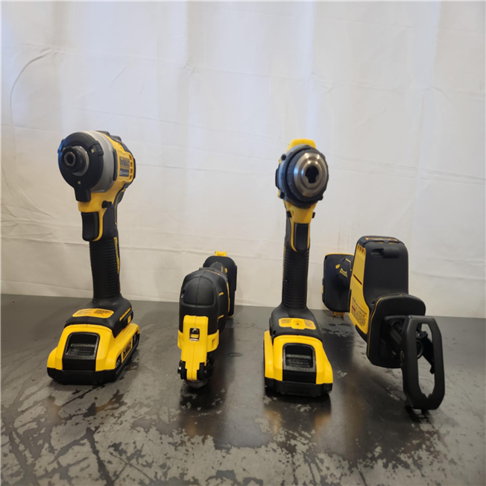 AS-IS- DeWalt 20V MAX ATOMIC Cordless Brushless 4-Tool Combo Kit