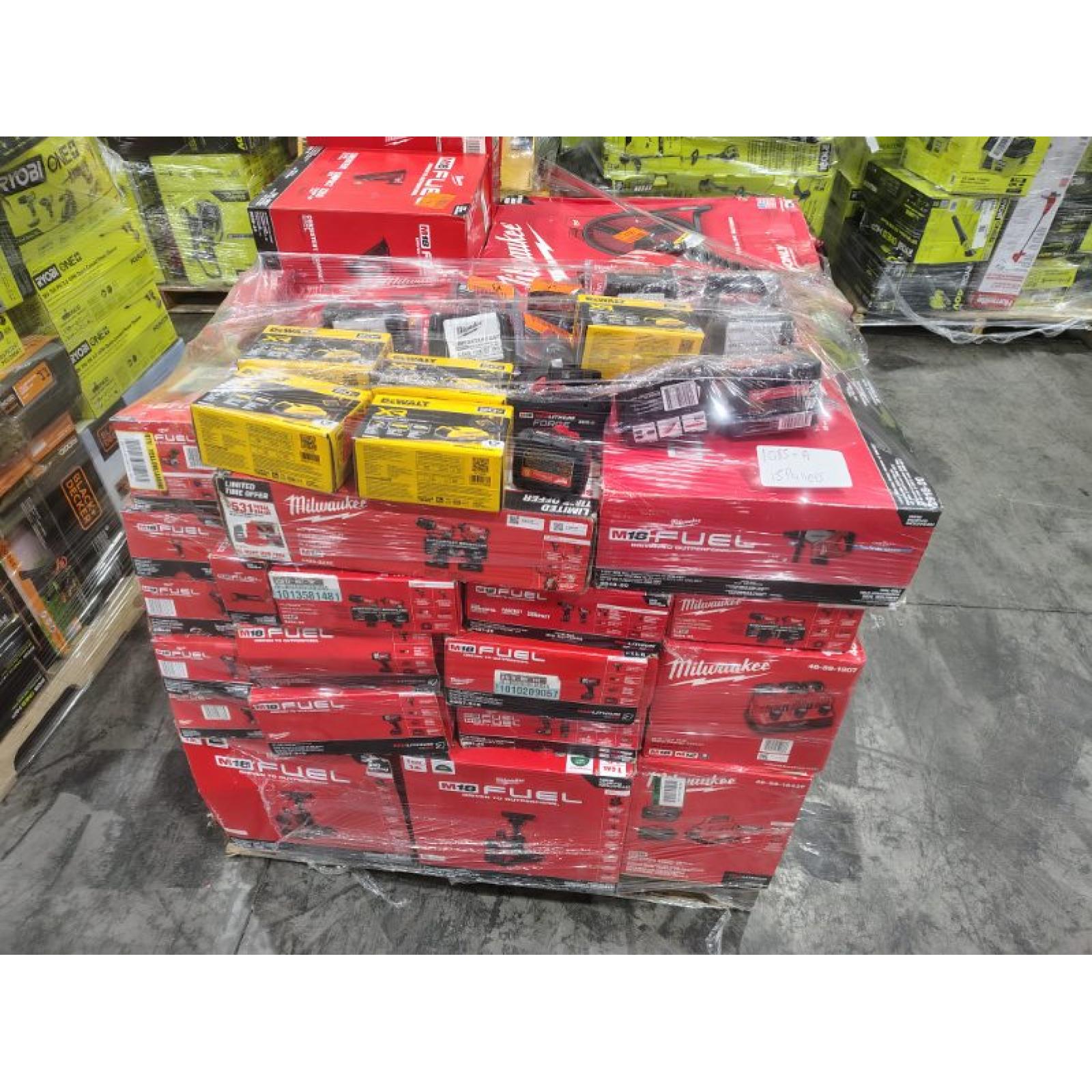 Pittston Location As-Is Power Tools Partial Truckload (15 Pallets) 1085-A