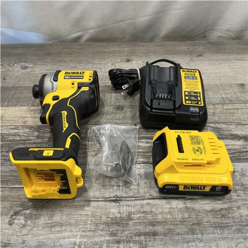 AS-IS DEWALT Atomic 20V Max Lithium-Ion Brushless Cordless Compact 1/4 in. Impact Driver Kit
