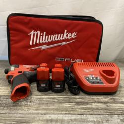 AS-IS Milwaukee FUEL SURGE 12V Lithium-Ion Brushless Cordless 1/4 in. Hex Impact Driver Compact Kit
