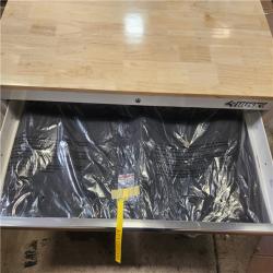 Phoenix NEW Husky Tool Storage 46 in. W x 18 in. D 9-Drawer Gloss White Mobile Workbench Cabinet