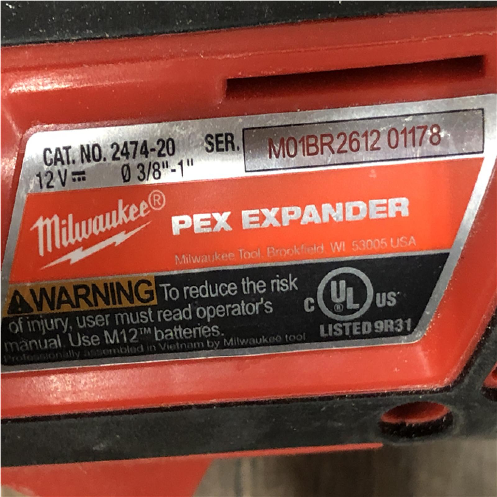 AS-IS Milwaukee Cordless PEX Expansion Tool Kit