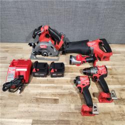 HOUSTON LOCATION - AS - IS M18 FUEL 18V Lithium-Ion Brushless Cordless 5-Tool Combo Kit with Two 5.0 Ah Batteries  1 Charger 1 Tool Bag