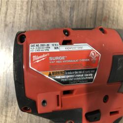AS-IS Milwaukee  FUEL SURGE 12V Lithium-Ion Brushless Cordless 1/4 in. Hex Impact Driver (Tool-Only)