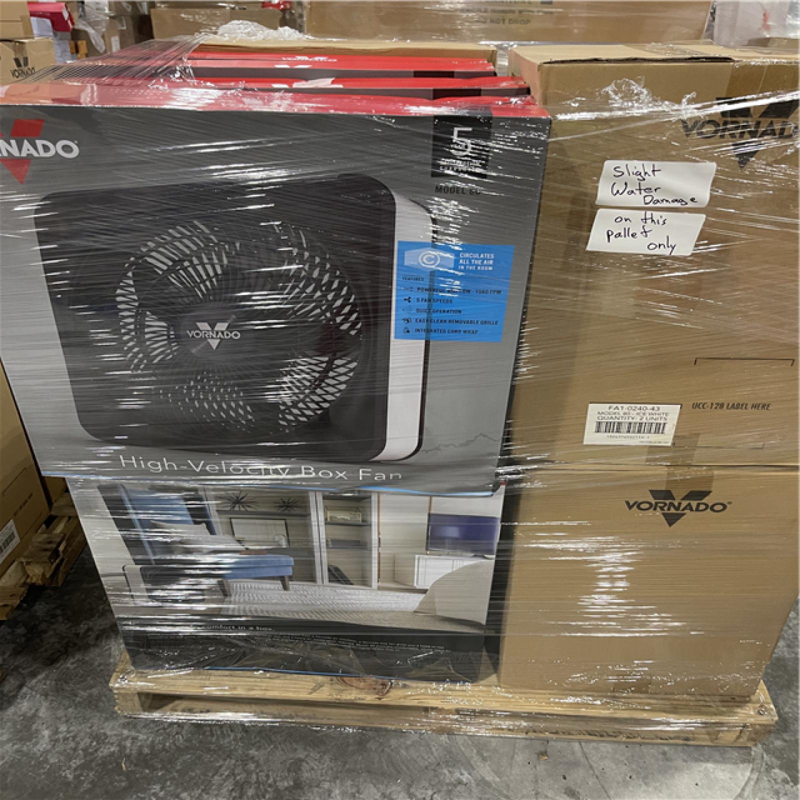 Atlanta Location As-Is Vornado products (69 total units on 3 Pallets) BL200-B