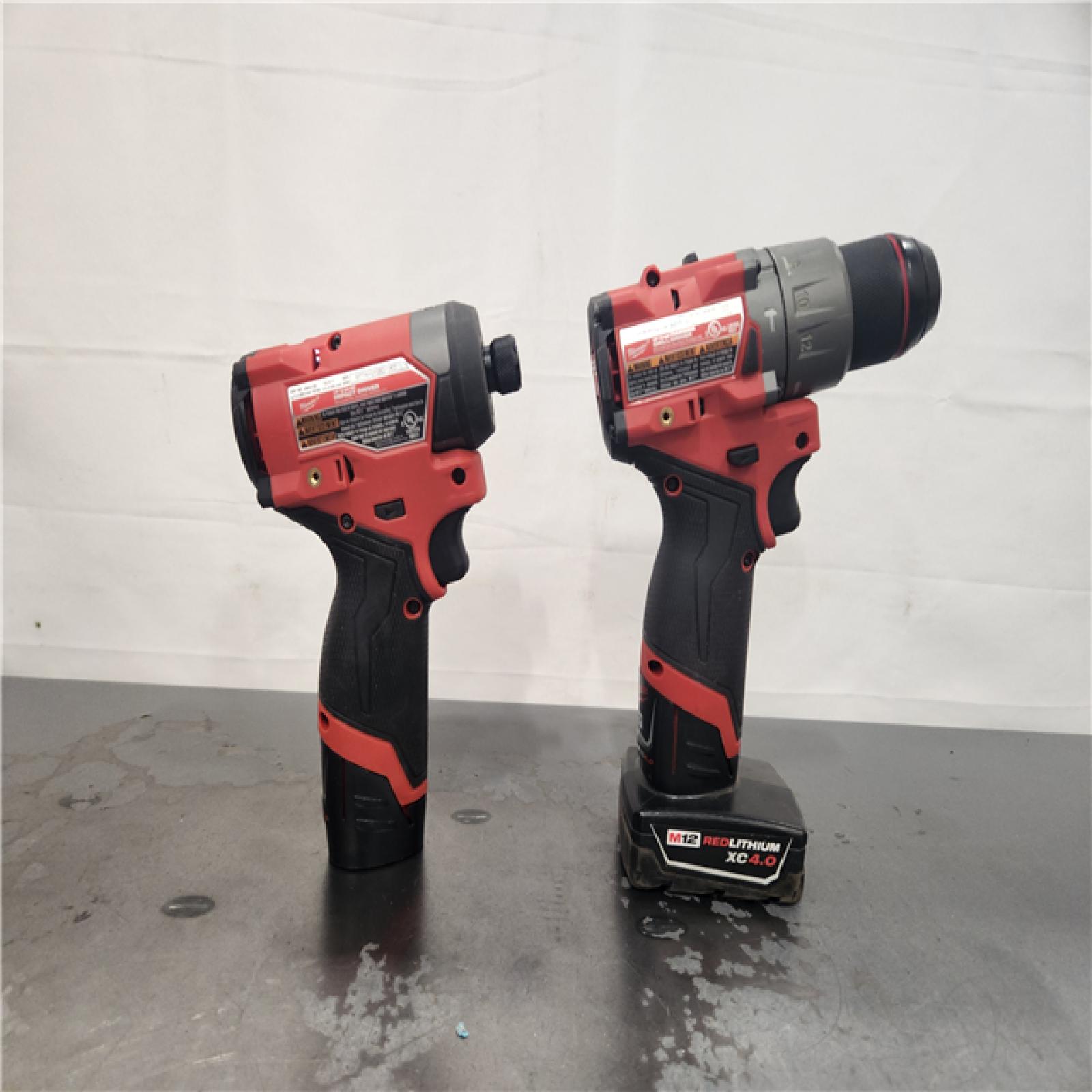 AS-IS- Milwaukee Brushless Hammer Drill and Impact Driver Combo Kit