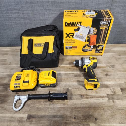 HOUSTON LOCATION - AS-IS (APPEARS LIKE NEW) DEWALT 20V XR Lithium-Ion Cordless Hammer Drill Kit with 8.0 Ah Battery, Charger and Kit Bag