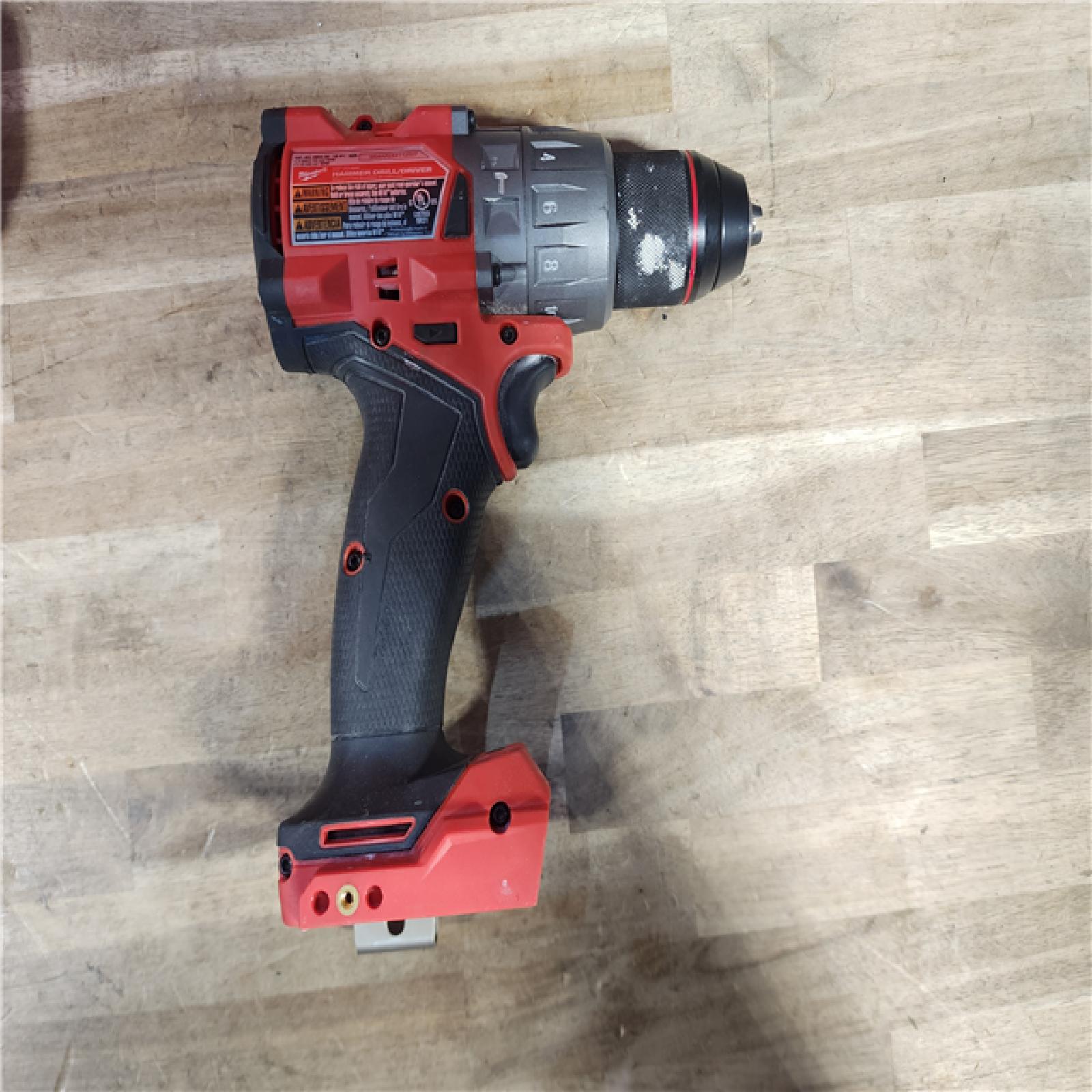 HOUSTON LOCATION - AS-IS Milwaukee 2904-22 Hammer Drill Driver Kit with Batteries  Charger & Tool Case  Red