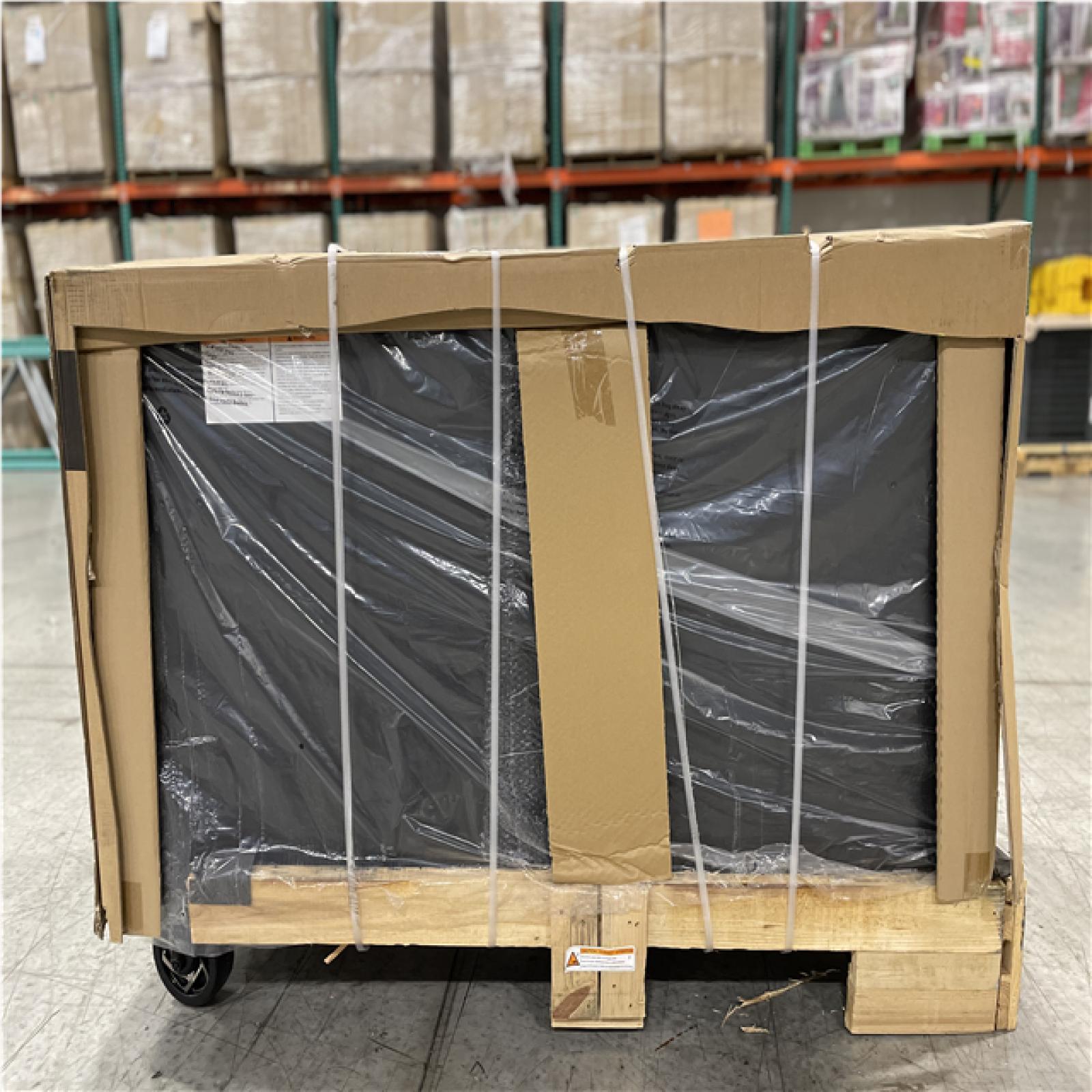 DALLAS LOCATION - HUSKY  Heavy Duty 56 in. W x 27.6 in. D 10-Drawer Matte Black Mobile Workbench Cabinet with Wood Top  Pegboard and Top Cabinets