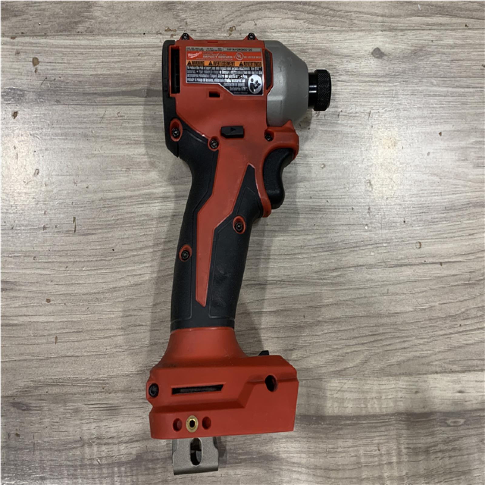 AS-IS Milwaukee 18V Lithium-Ion Compact Brushless Cordless 1/4 in. Impact Driver (Tool-Only)