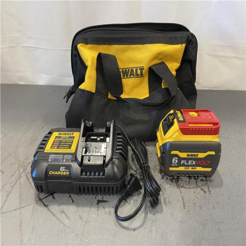 AS-IS - DEWALT FLEXVOLT 20V/60V MAX Lithium-Ion 6.0Ah Battery Pack with 6 Amp Output Charger