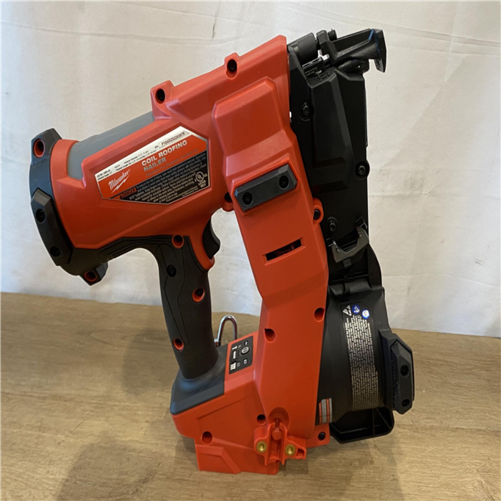 AS-IS Milwaukee FUEL 18-Volt Lithium-Ion Brushless Cordless Coil Roofing Nailer (Tool Only)